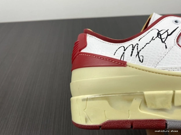 Rep White 2 Off-White Jordan DJ4375-106 Low Red Retro SP 0610